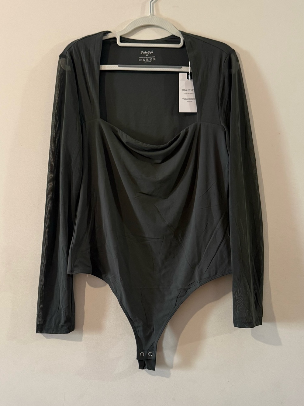 olive long sleeve bodysuit